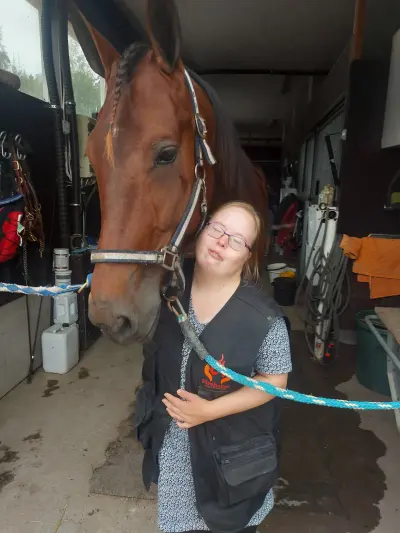 Hevonen tallissa